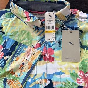 Tommy Bahama Multicolor Tropical Button-Down Shirt — Green, Blue, Yellow, RedHaw
